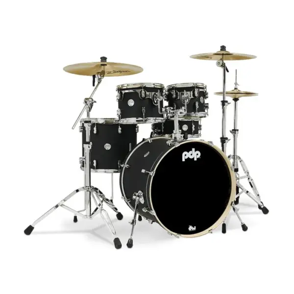 Pdp Concept Maple Satin Black 5 Pc Shell Pack