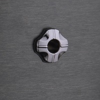 Air vent on the Satin Black shell of the Mapex Black Panther Hydro