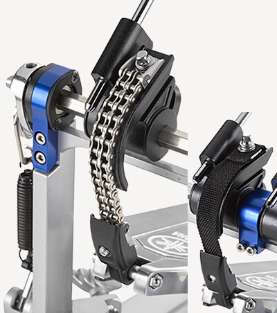 Yamaha FP9 double chain drive with the included nylon belt