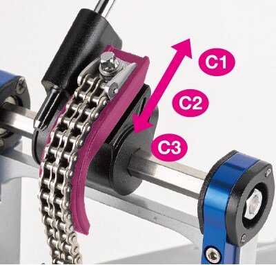 Yamaha FP9 Quick Adjusting Cam with positions C1 to C3