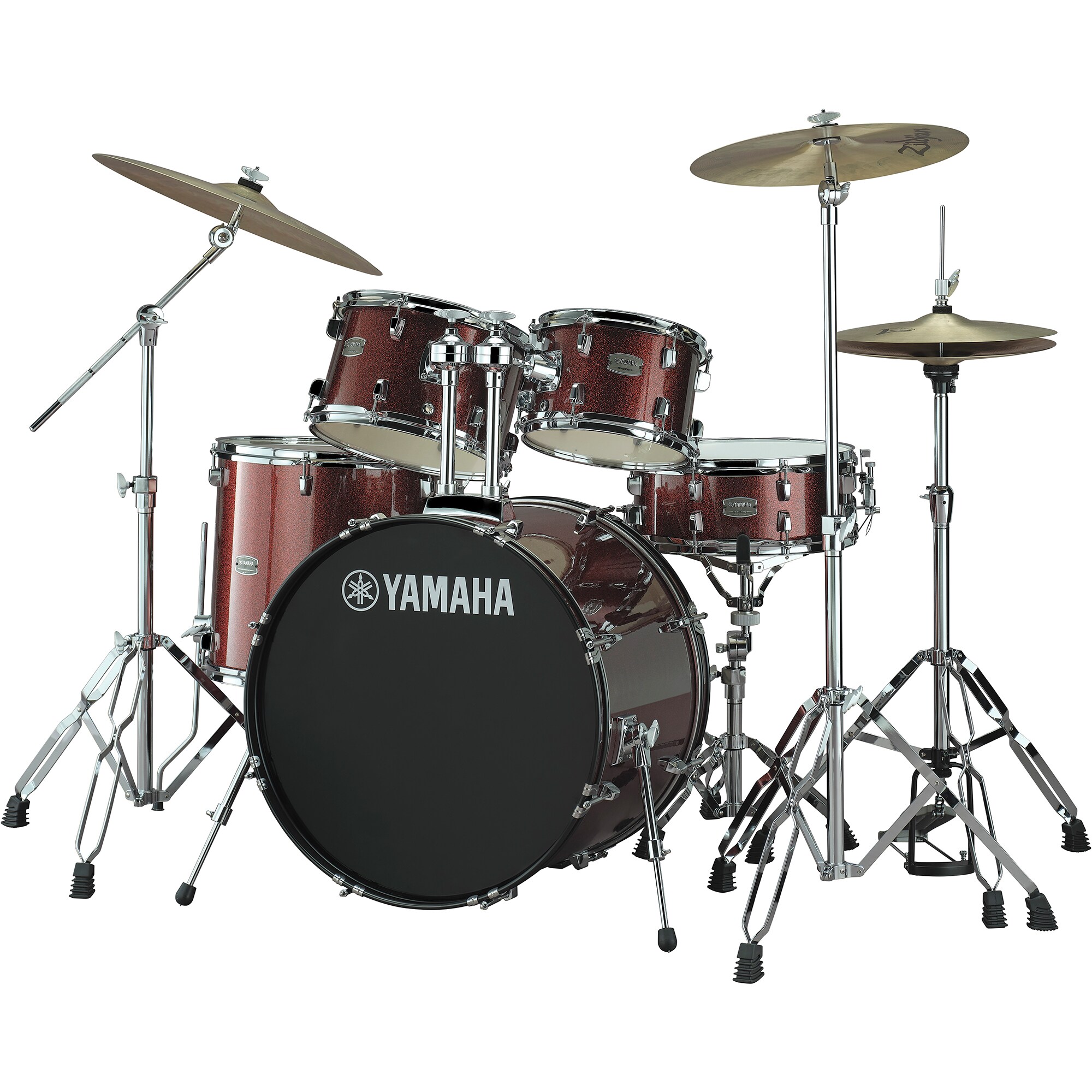 Yamaha Rydeen 5-piece drum kit in Burgundy Glitter