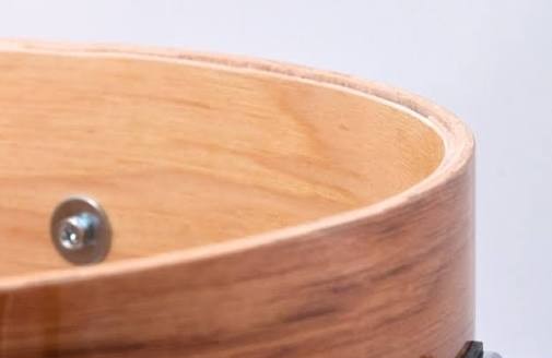 30-degree bearing edge on a Gretsch drum shell