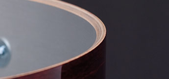 Gretsch 30-degree bearing edge with Silver Sealer interior