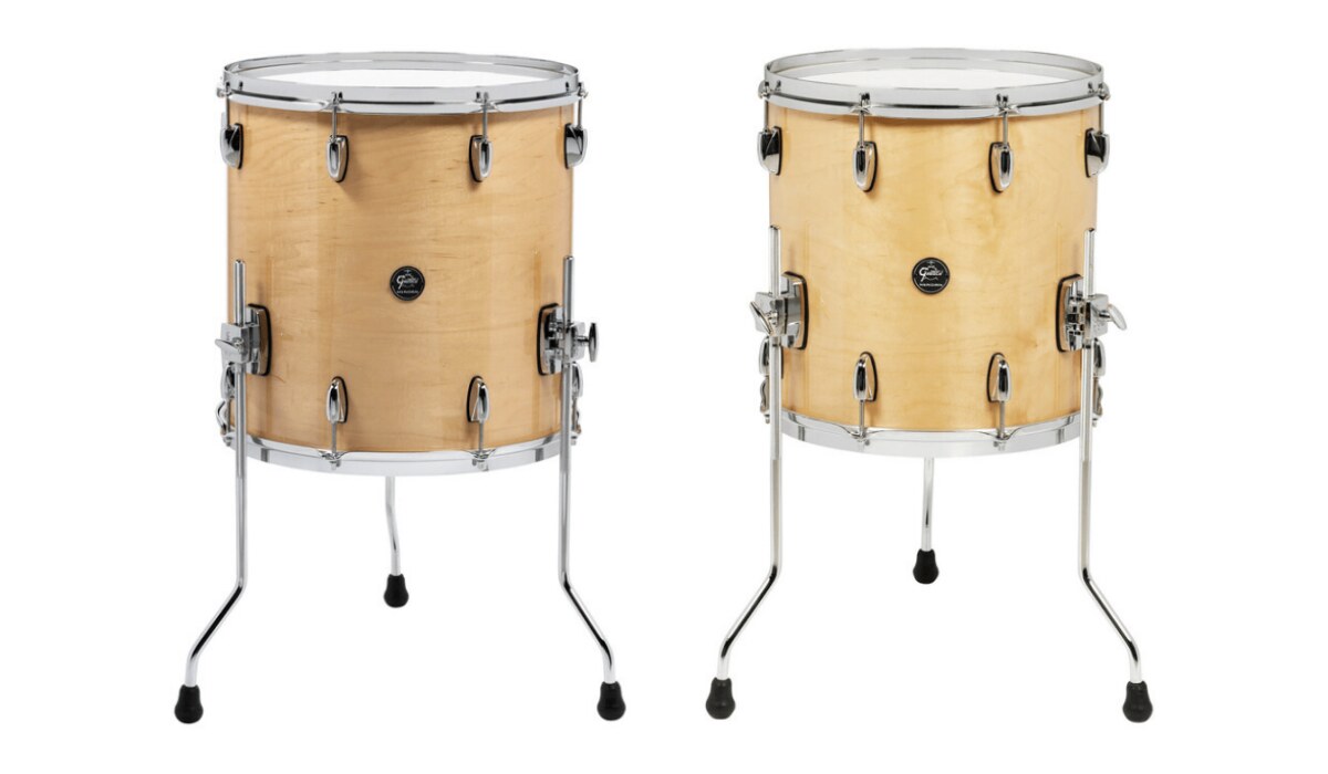 Gretsch Renown floor toms in Gloss Natural