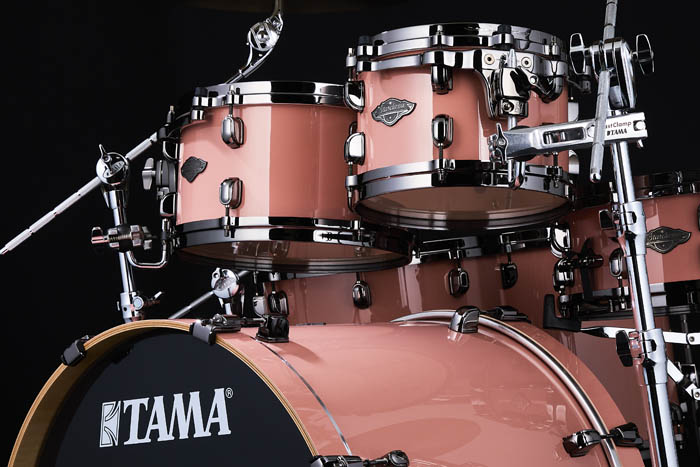 Tama Starclassic Performer Hyper-Drive in Dusty Rose with black nickel hardware