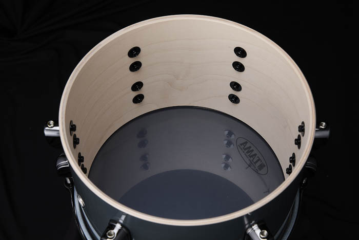 Inside of a Tama Starclassic Performer maple/birch shell