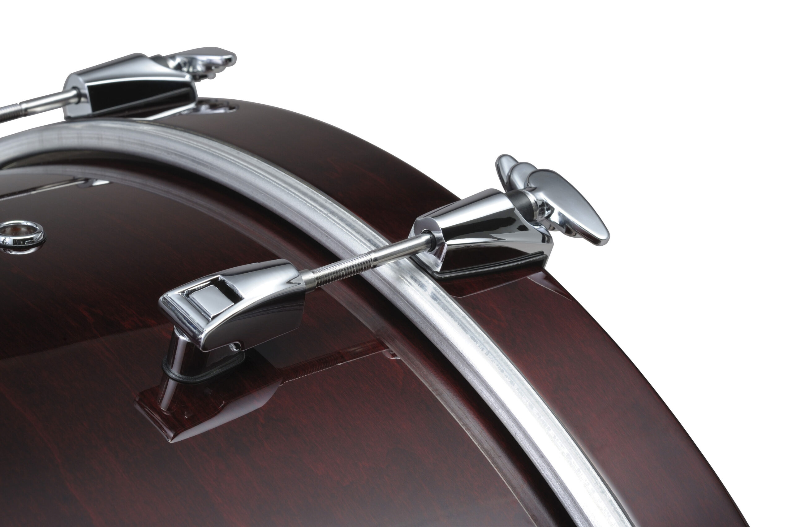 Yamaha Absolute Hybrid Maple 6-Piece Shell Pack – Red Autumn - Yamaha Absolute Hybrid Maple Hook Lug