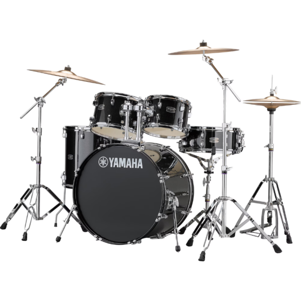 Yamaha Rydeen RDP2F5 5-Piece Drum Kit with HWRD - Black Glitter - product image