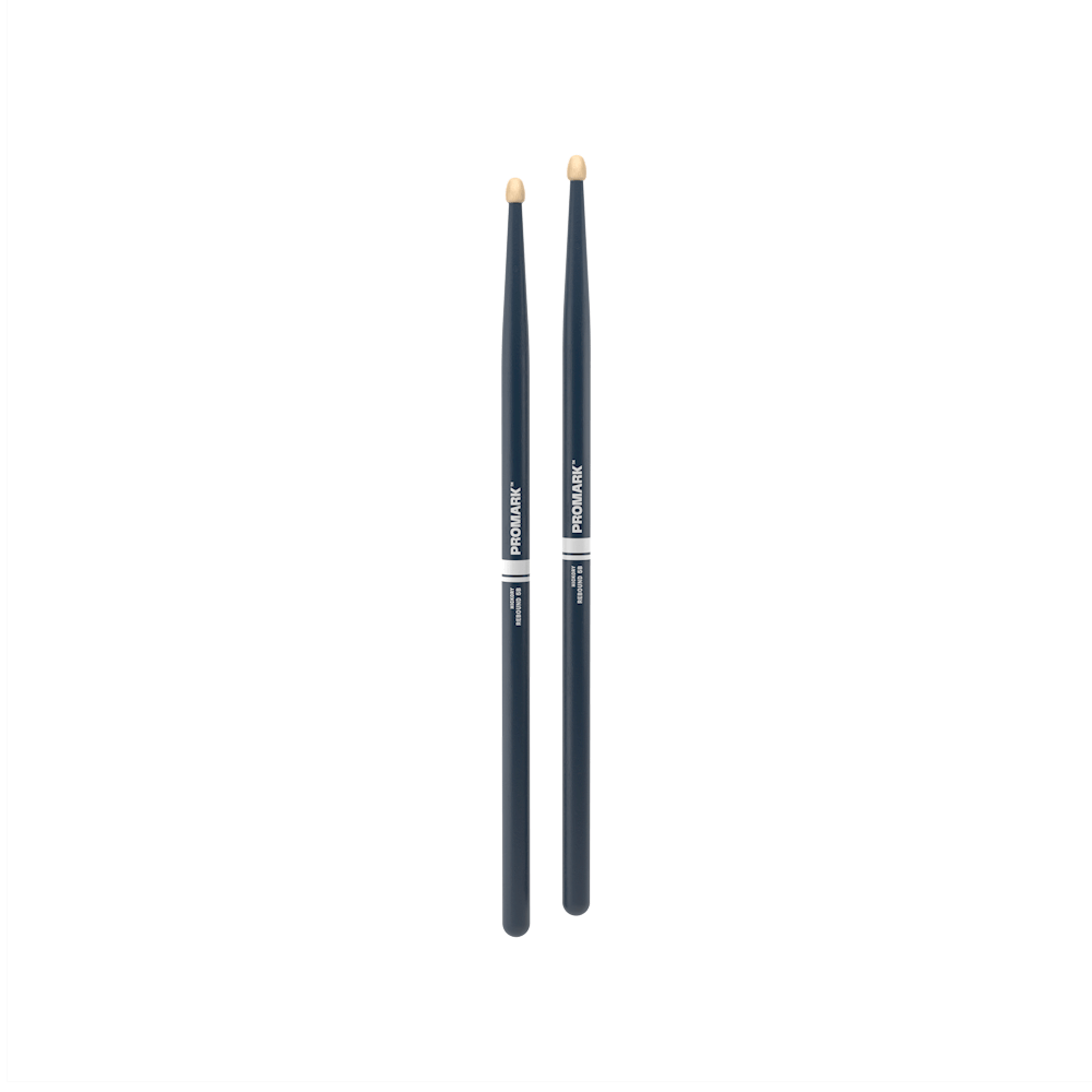 Promark 5B Blue Wood Tip Rebound Drum Sticks - product image