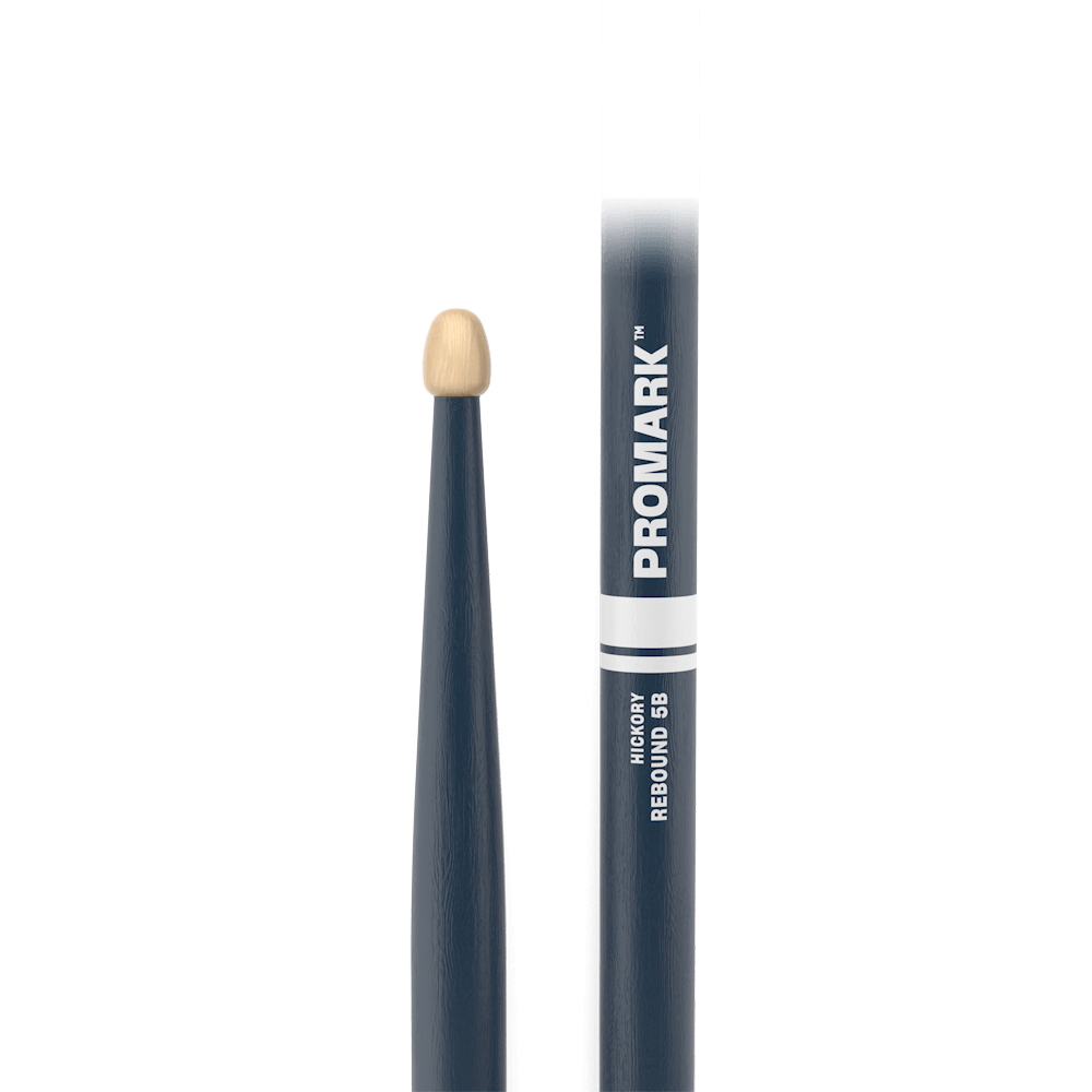 Promark 5B Blue Wood Tip Rebound Drum Sticks - product image