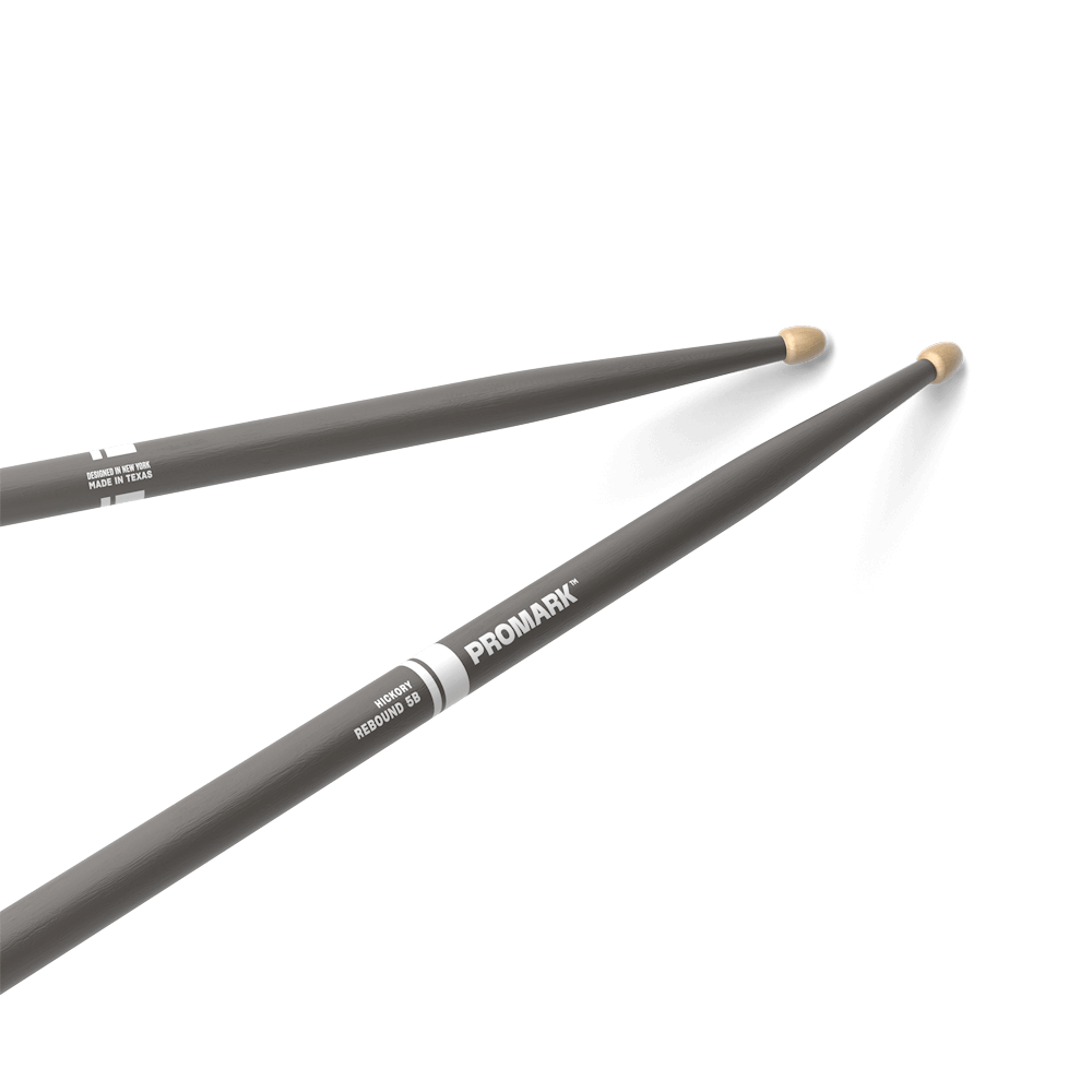 Promark 5B Gray Wood Tip Rebound Drum Sticks - product image