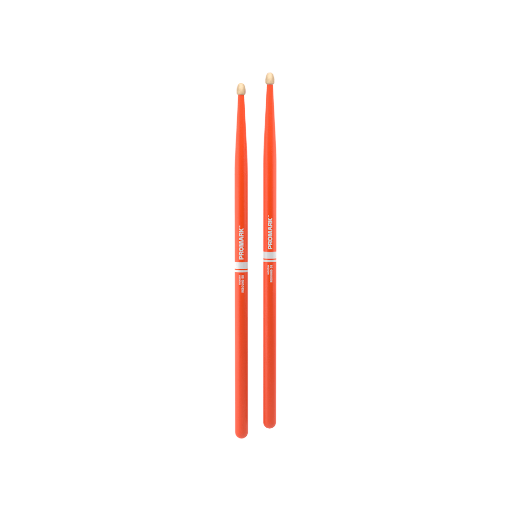 Promark 5B Orange Wood Tip Rebound Drum Sticks - product image