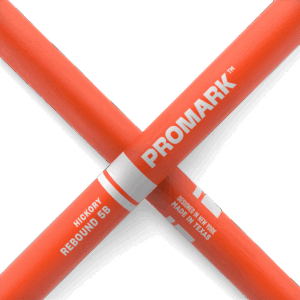 Promark 5B Orange Wood Tip Rebound Drum Sticks