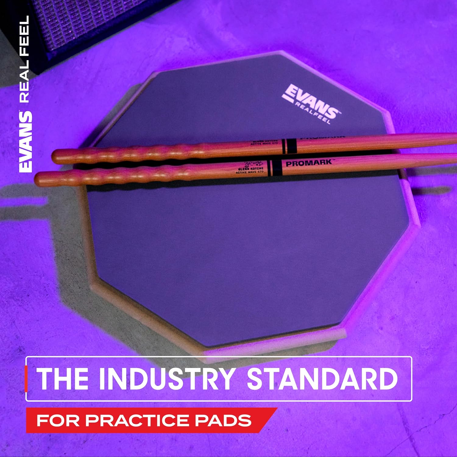 Evans RealFeel 12" RF12D 2 Sided Practice Pad - product image