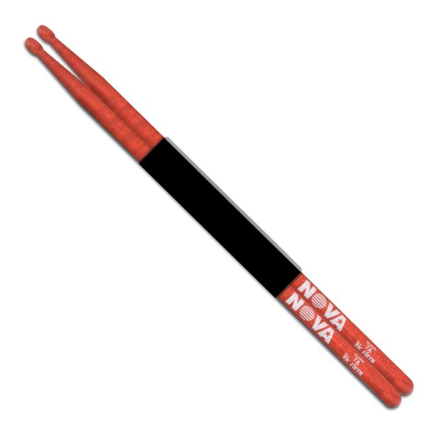 Vic Firth Nova 7A Red Wood Tip Drum Sticks - product image
