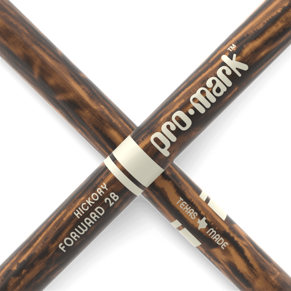Promark 2B FireGrain Wood Tip Classic Forward Drum Sticks - product image