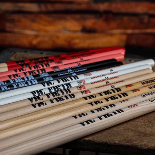 Vic Firth 5A Wood Tip American Classic Drum Sticks Value Pack Of 4 - product image