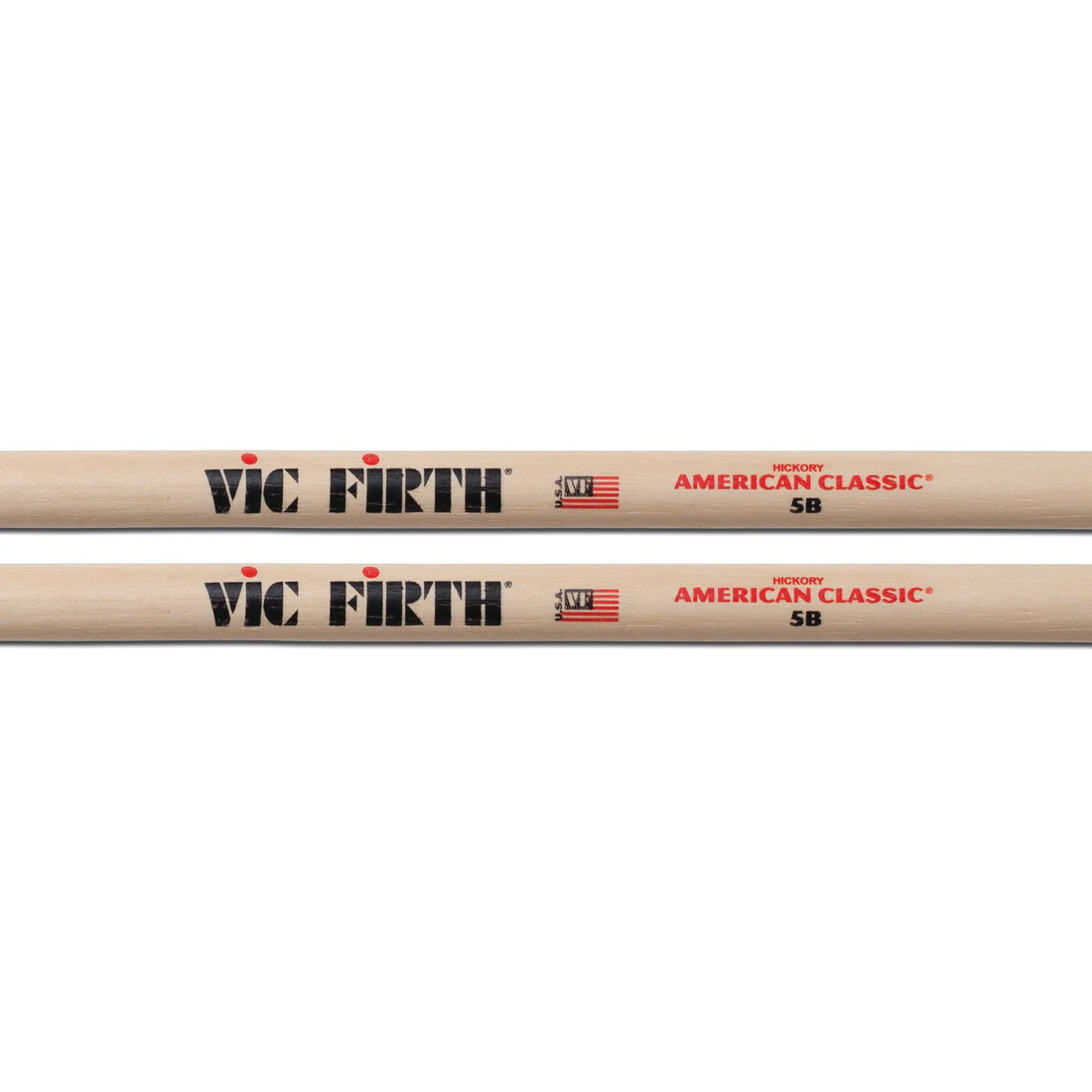 Vic Firth 5B Wood Tip American Classic Drum Sticks Value Pack Of 4 - product image