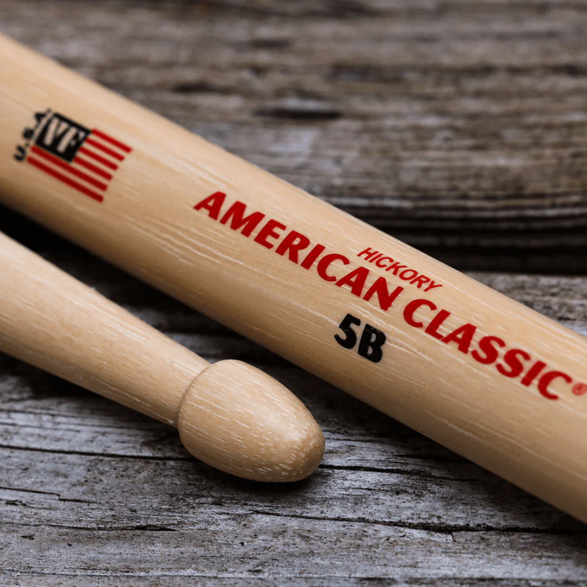 Vic Firth 5B Wood Tip American Classic Drum Sticks Value Pack Of 4 - product image