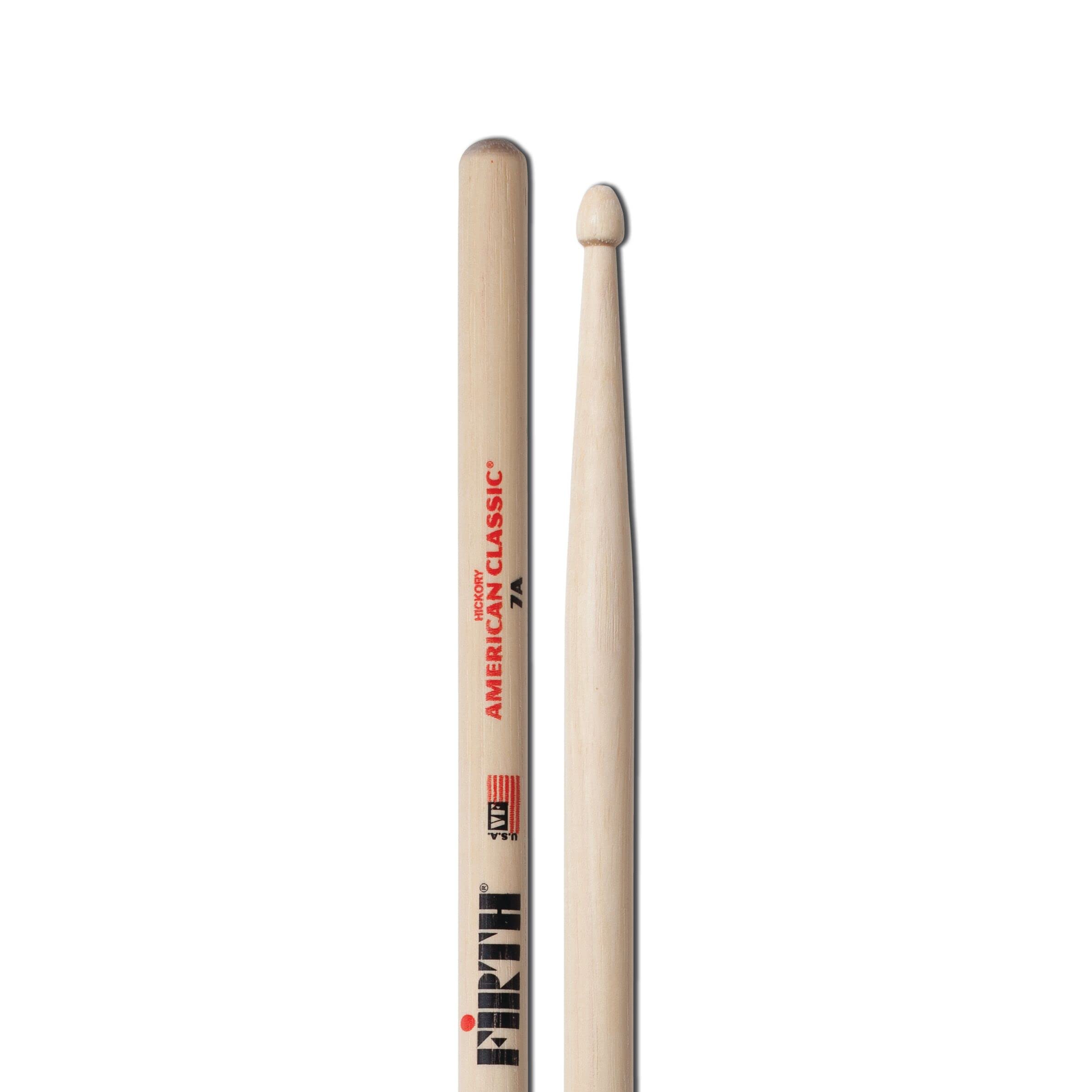 Vic Firth 7A Wood Tip American Classic Drum Sticks Value Pack Of 4 - product image