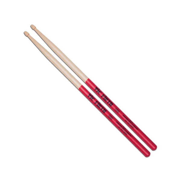 Vic Firth 5A Wood Tip American Classic Drum Sticks With Vic Grip - product image