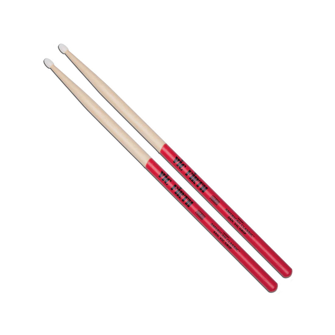 Vic Firth 5A Nylon Tip American Classic Drum Sticks With Grip - product image
