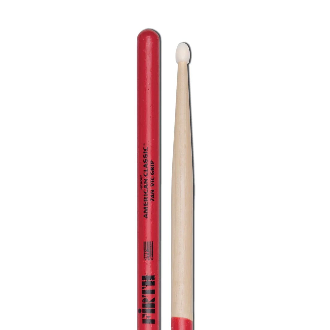 Vic Firth 7A Nylon Tip American Classic Drum Sticks With Grip - product image