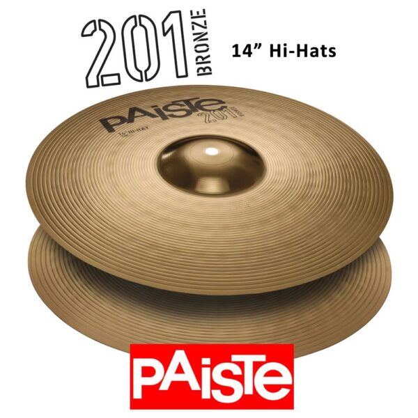 Paiste 201 Series 14" Hi-Hat Bronze Cymbal - product image