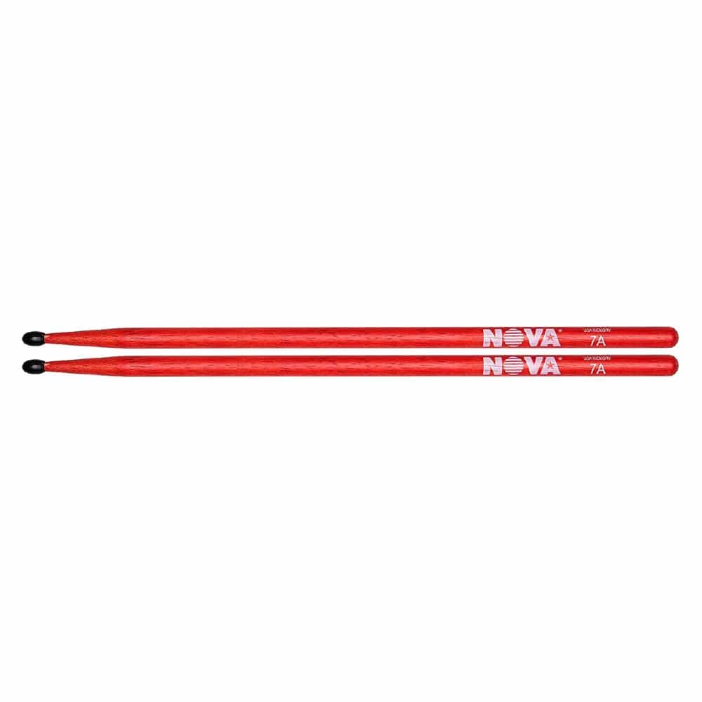 Vic Firth Nova 7A Red Nylon Tip Drum Sticks - product image