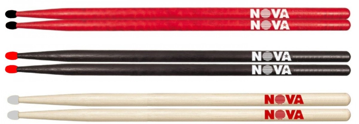 Vic Firth Nova 7A Red Nylon Tip Drum Sticks - product image