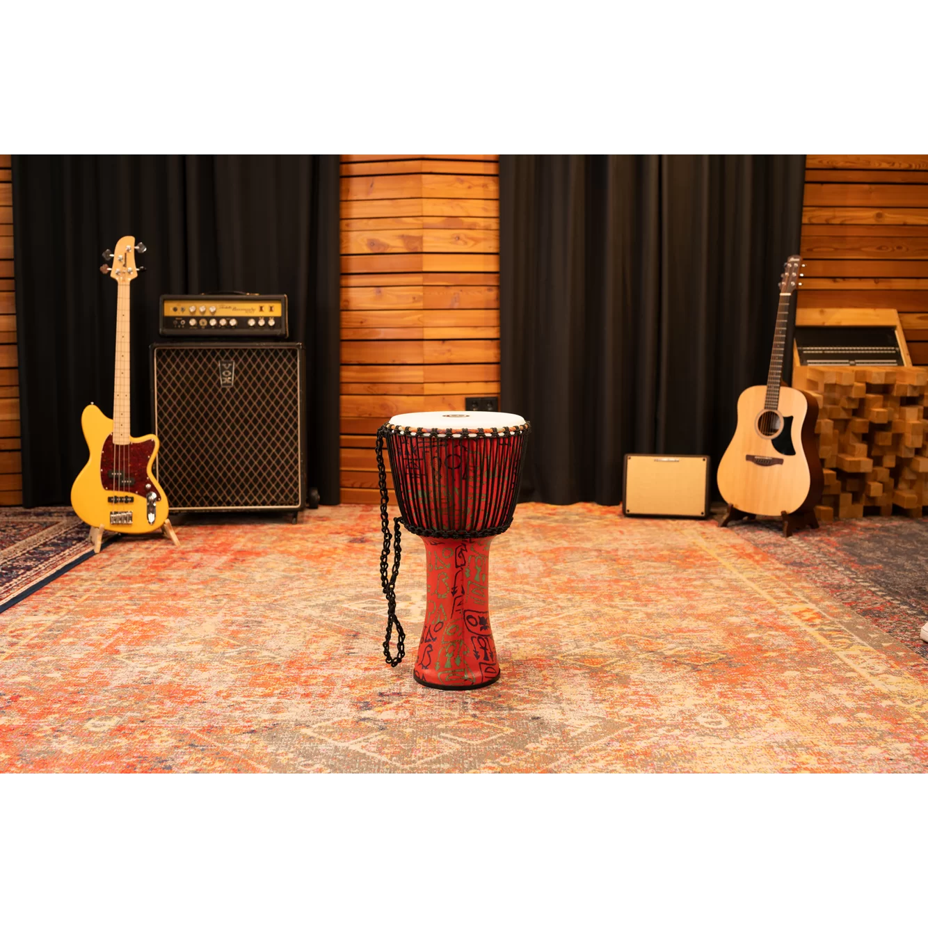Meinl Rope Tuned Travel Series Djembe 12" - Pharaoh's Script - product image
