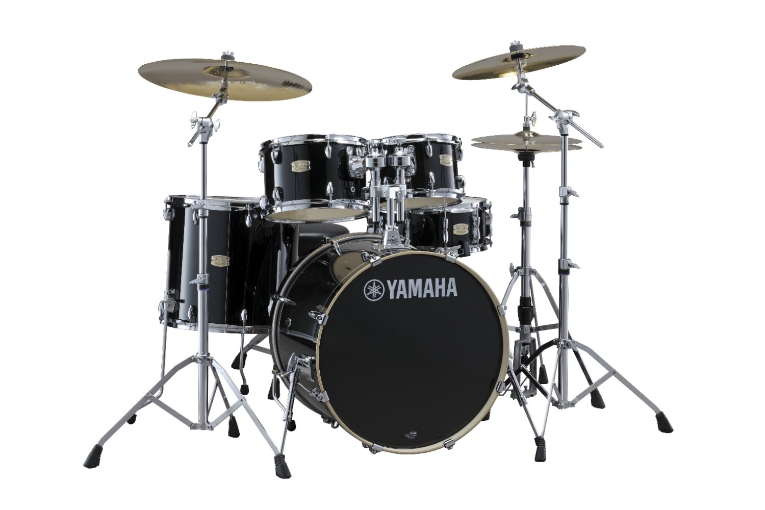 Yamaha Stage Custom Birch SBP2F5 5-Piece Shell Pack - Raven Black - product image