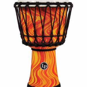 Lp World Rope Circle - 7" (17.78 Cm) Orange Marble Djembe