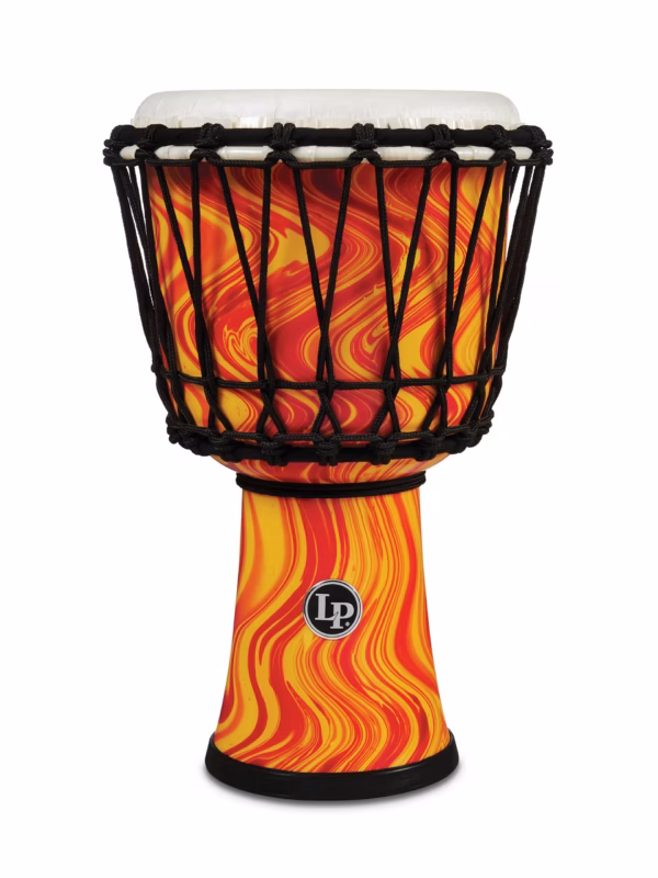 Lp World Rope Circle - 7" (17.78 Cm) Orange Marble Djembe - product image
