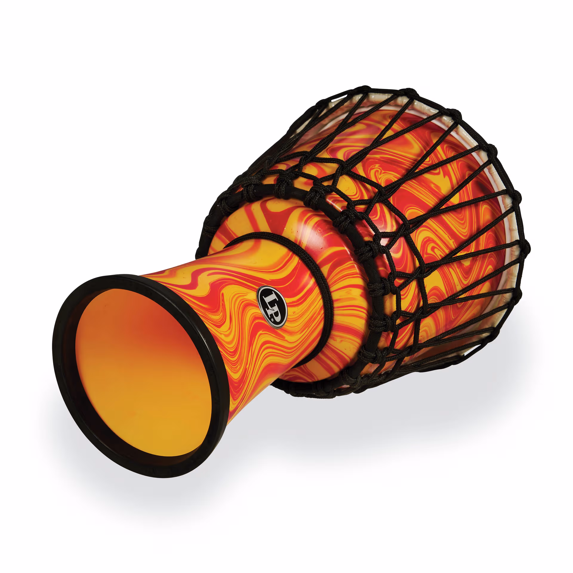 Lp World Rope Circle - 7" (17.78 Cm) Orange Marble Djembe - product image