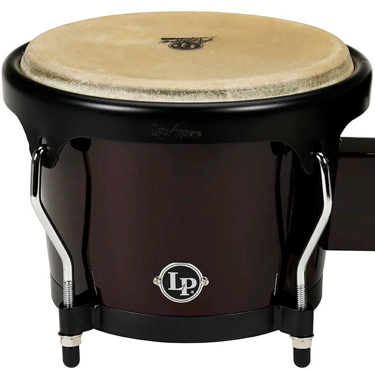 LP Aspire Series Wood Bongos, Dark Wood (LPA601-DW) - product image