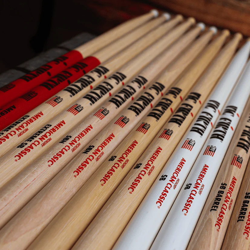 Vic Firth 5B Nylon Tip American Classic Drum Sticks Value Pack Of 4 - product image