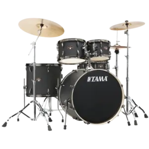 Tama Imperialstar 5-Piece Complete Drum Set with Hardware & Throne - Blacked Out Black