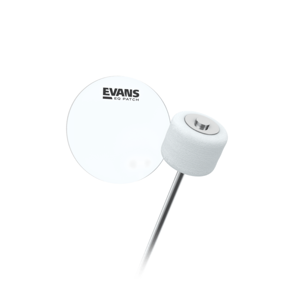 Evans EQ Single Pedal Patch - Clear Plastic - product image