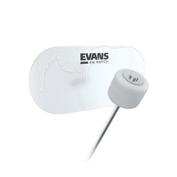 Evans EQ Double Pedal Patch - Clear Plastic - product image