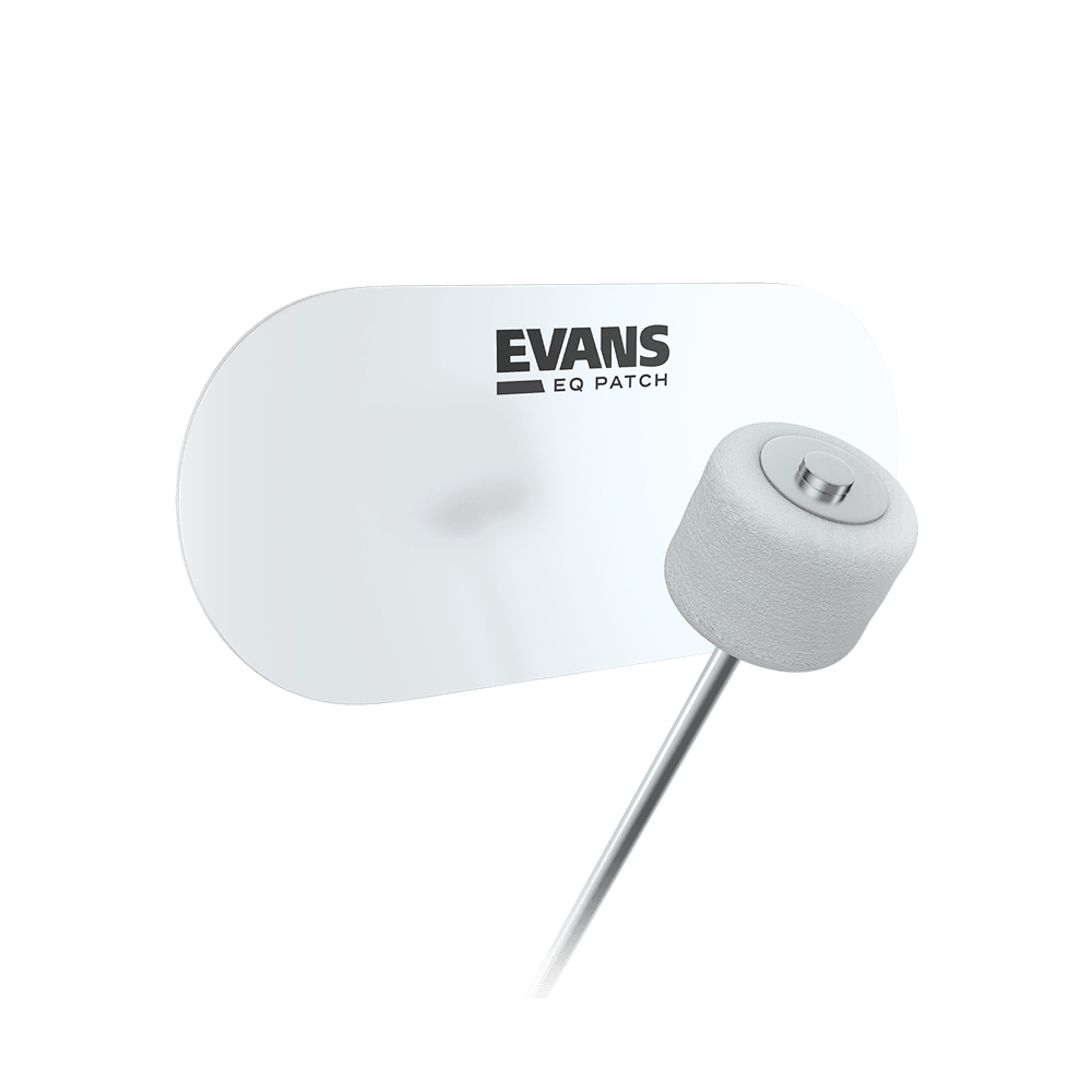 Evans EQ Double Pedal Patch - Clear Plastic - product image