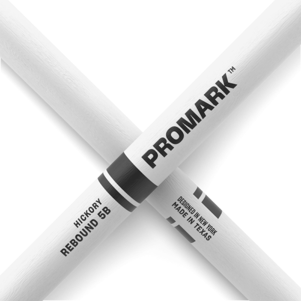 Promark 5B White Wood Tip Rebound Drum Sticks - product image
