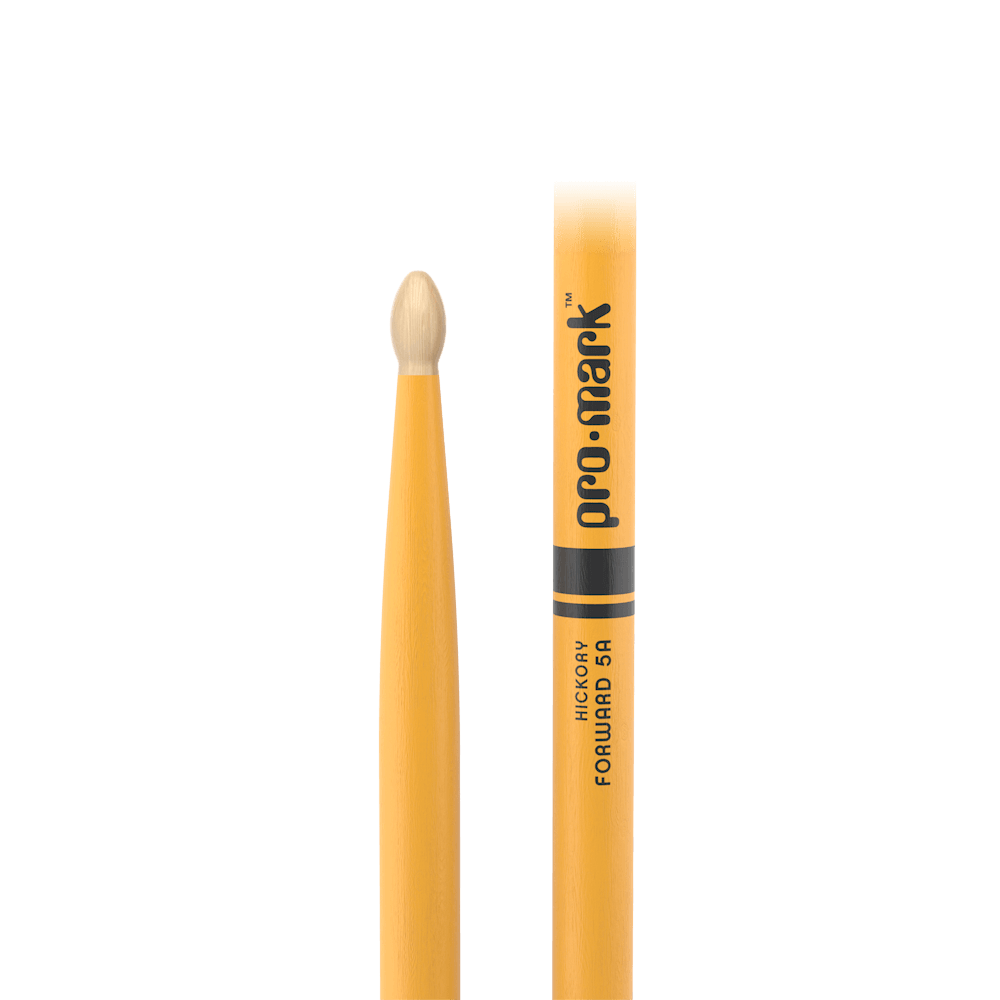 Promark 5A Yellow Wood Tip Classic Forward Drum Sticks - product image