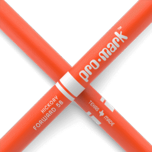Promark 5B Orange Wood Tip Classic Forward Drum Sticks