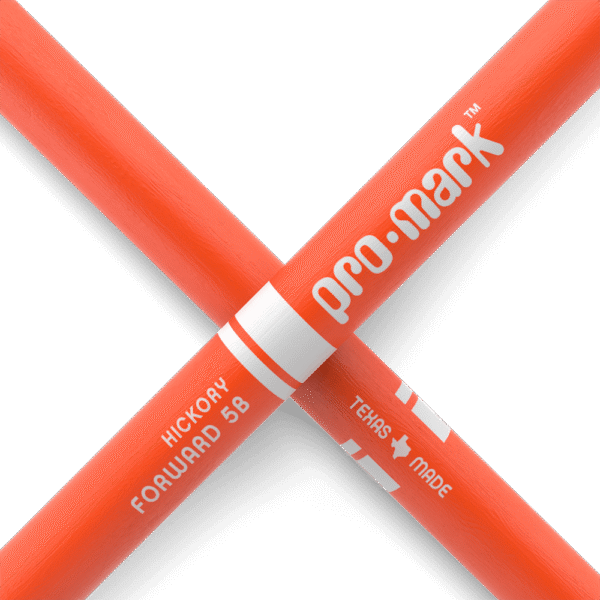 Promark 5B Orange Wood Tip Classic Forward Drum Sticks - product image