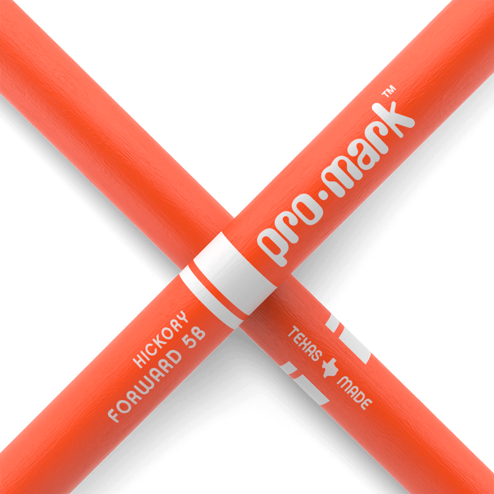 Promark 5B Orange Wood Tip Classic Forward Drum Sticks - product image