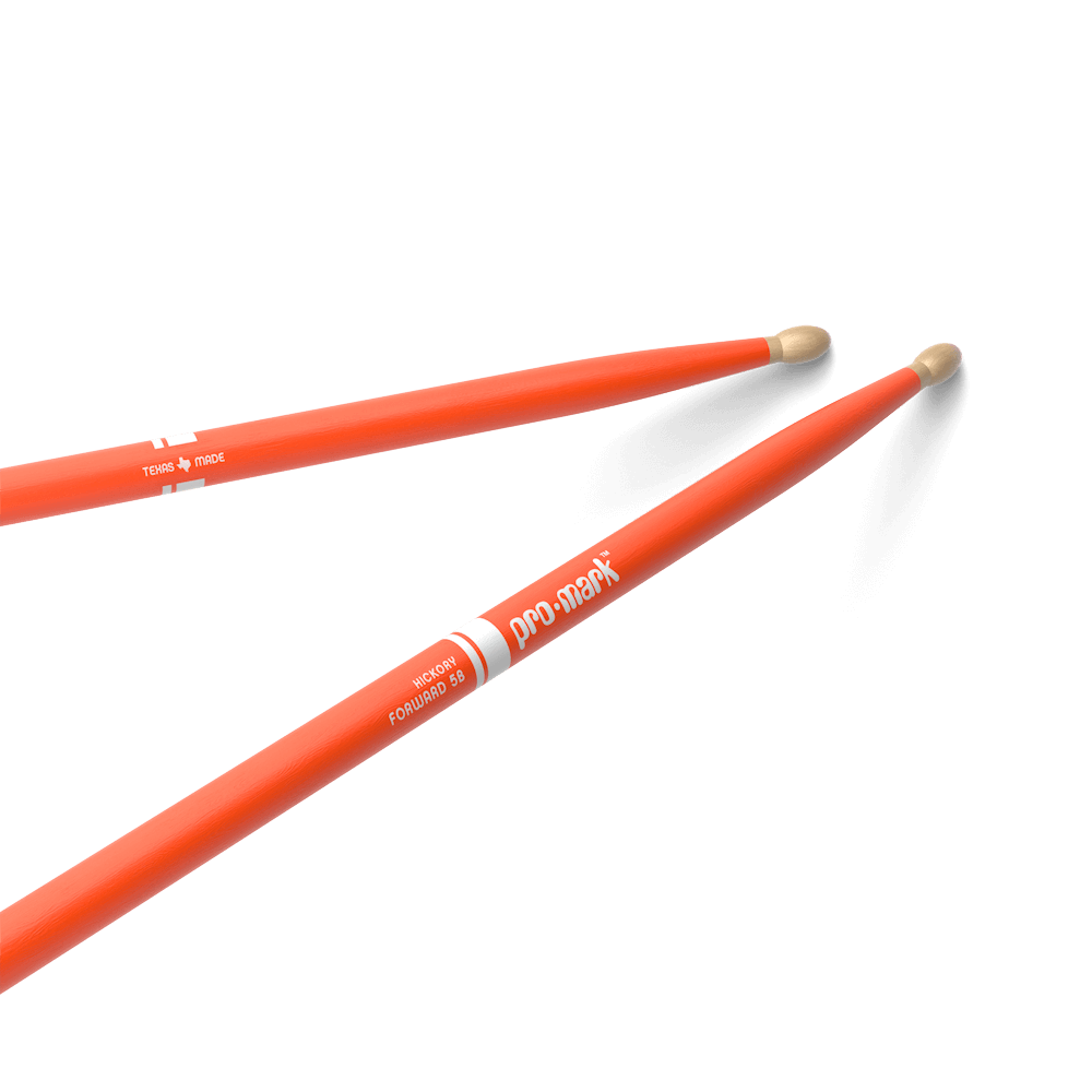 Promark 5B Orange Wood Tip Classic Forward Drum Sticks - product image