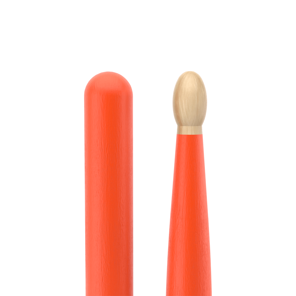 Promark 5B Orange Wood Tip Classic Forward Drum Sticks - product image
