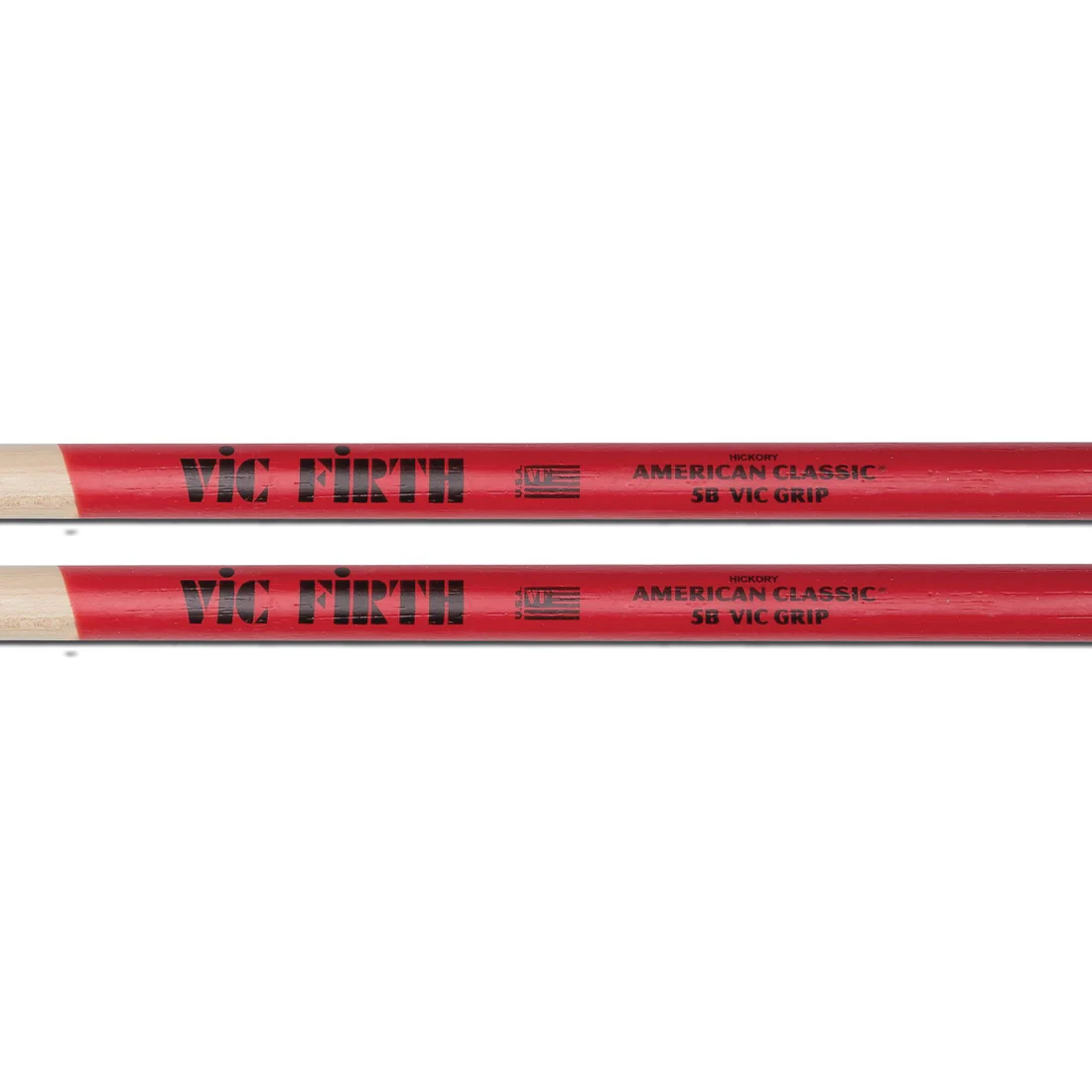 Vic Firth 5B Wood Tip American Classic Drumsticks With Vic Grip - product image