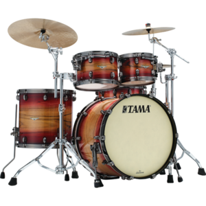 Tama Starclassic Maple 6-Piece Shell Pack with Black Nickel Hardware - Ruby Pacific Walnut Burst